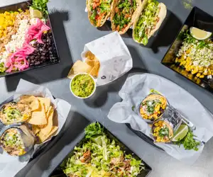 Assorted tacos and burritos
