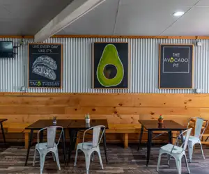 dining room at the Avocado Pit