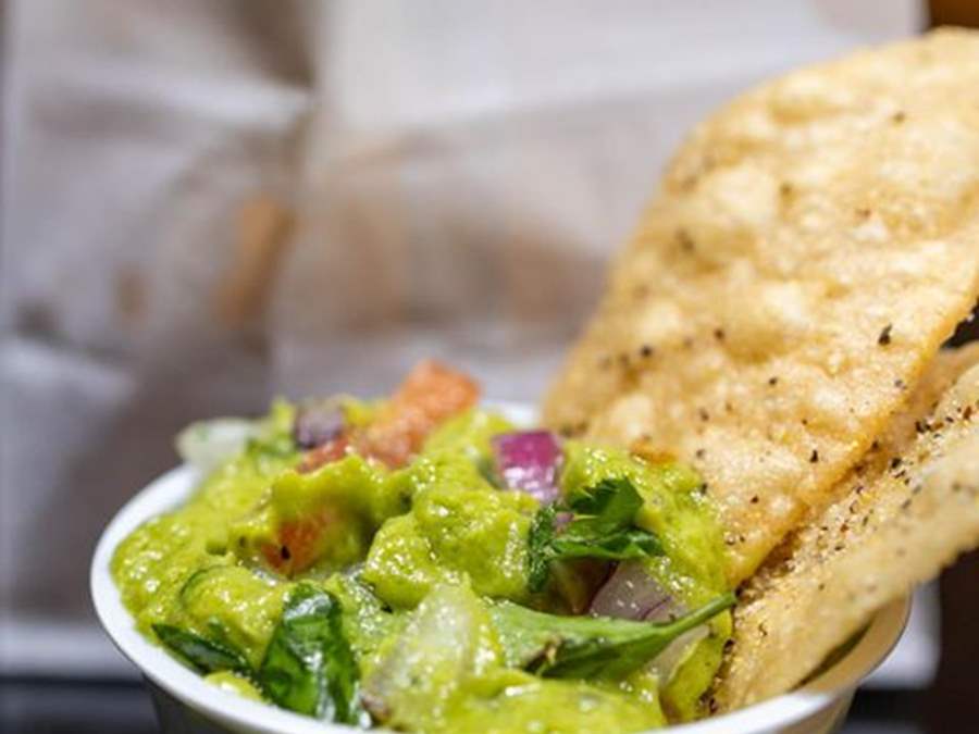 tortilla chips with fresh guac